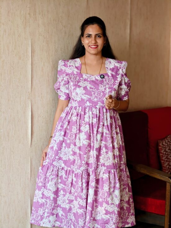 Floral Pink White